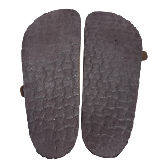 CUSHIONAIRE Lane Brown Cork Footbed Sandal Leather Insole Size 11W - Picture 7 of 9